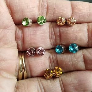  2 for $155 earrings spring silver stud set!